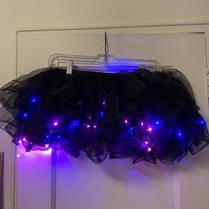 Black Tutu Skirt with fairy lights